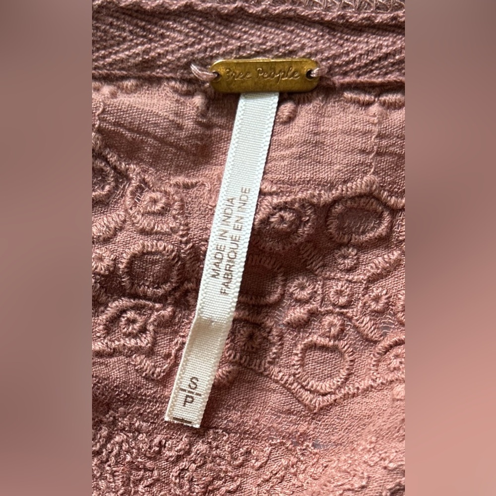 Free People Blouse Boho Size Small - Picture 4 of 7